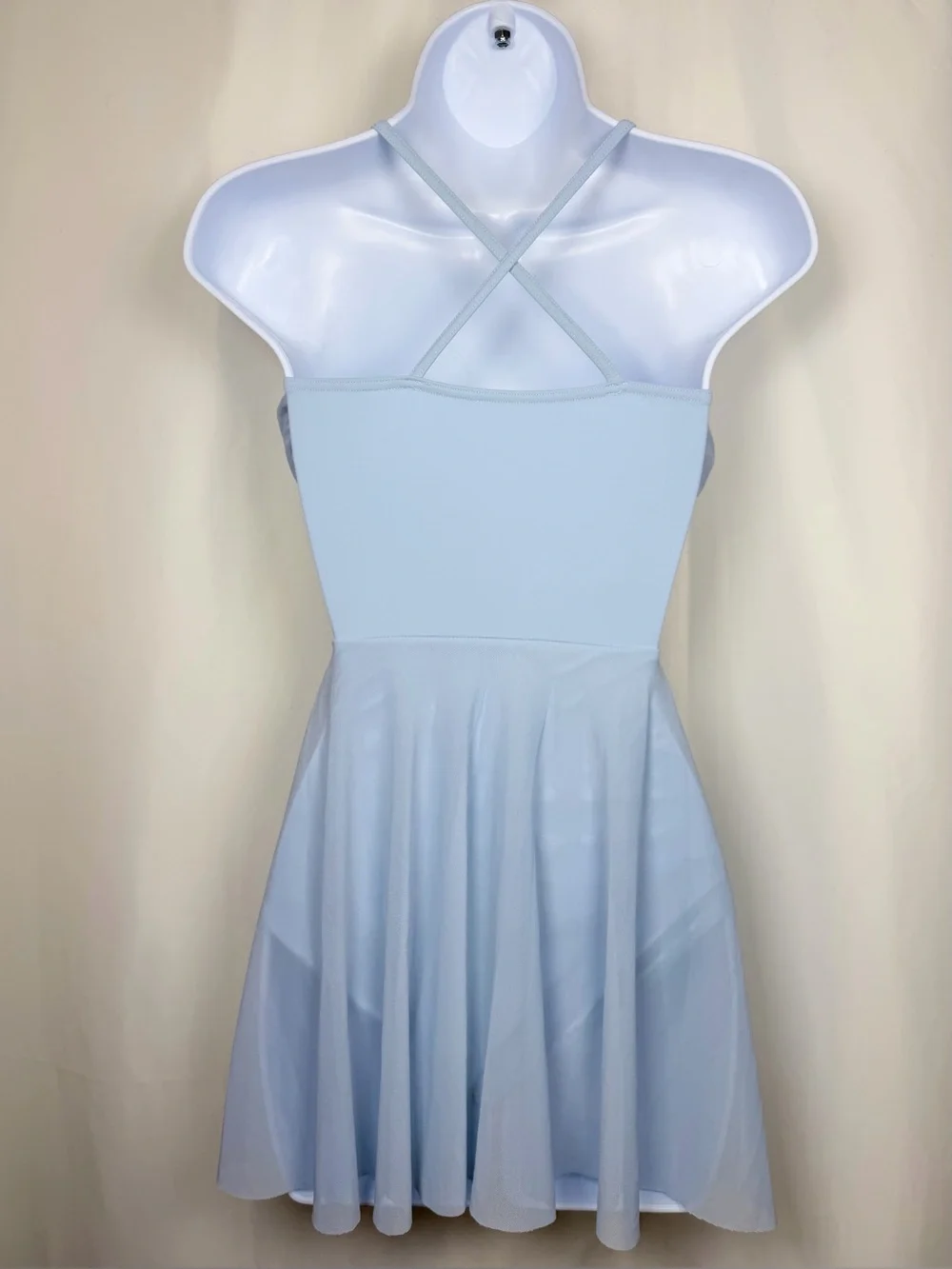 Balera Light Blue Mesh Lyrical Dance Dress Leotard Costume Girls LC Large Child